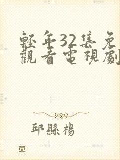 轻年32集免费观看电视剧封面