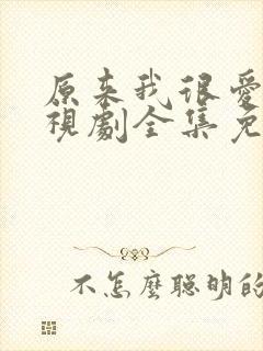 原来我很爱你电视剧全集免费