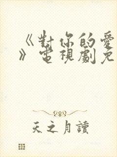 《对你的爱很美》电视剧免费观看