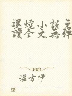 退烧小说免费阅读全文无弹窗