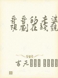 哥哥的老婆4电视剧在线观看全集免费