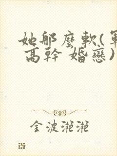 她那么软(军婚 高干 婚恋)完结