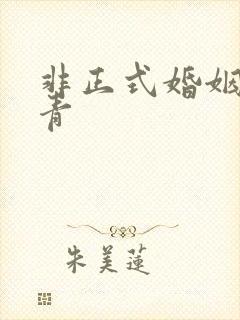 非正式婚姻雾里青