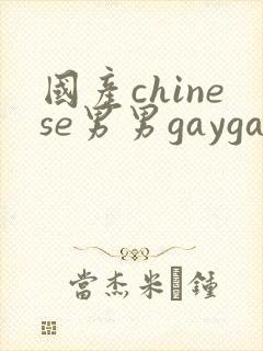 国产chinese男男gaygay180封面