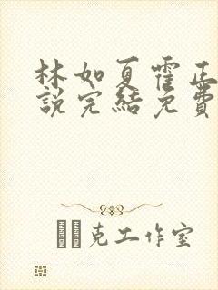 林如夏霍正霆小说完结免费阅读