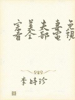 完美夫妻免费观看全部电视剧