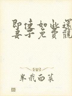 即使如此还爱着妻子免费观看全集动漫