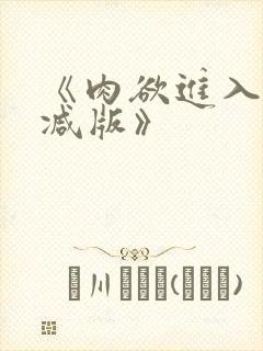 《肉欲进入无删减版》