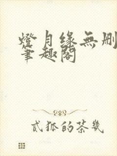 灯月缘无删减版笔趣阁封面