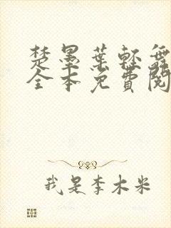 楚墨叶轻舞小说全本免费阅读最新章