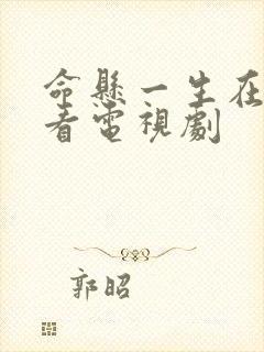 命悬一生在线观看电视剧封面