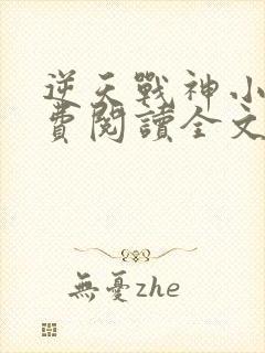 逆天战神小说免费阅读全文封面