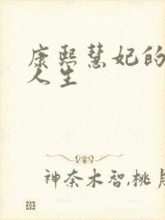 康熙慧妃的躺赢人生