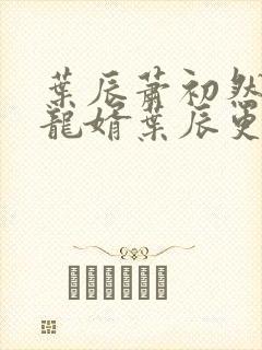 叶辰萧初然上门龙婿叶辰更新