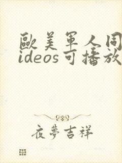 欧美军人同性videos可播放封面