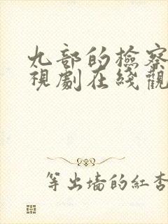 九部的检察官电视剧在线观看免费版