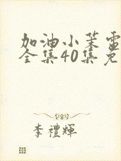 加油小茉电视剧全集40集免费收看封面