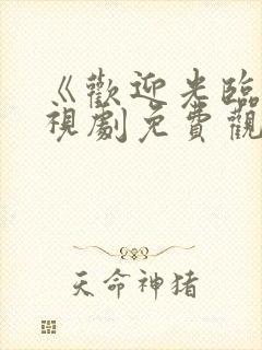 《欢迎光临》电视剧免费观看