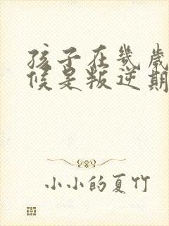 孩子在几岁的时候是叛逆期封面