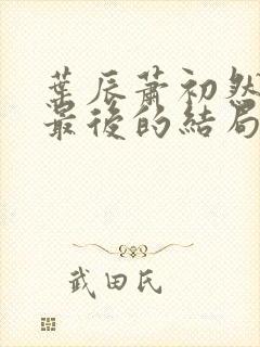 叶辰萧初然最新最后的结局是什么封面