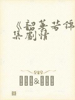 《韶华若锦》分集剧情