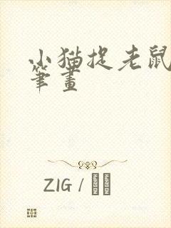 小猫捉老鼠的简笔画