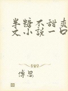 半糖不甜爽文甜文小说一口气听到结局