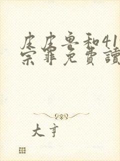 皮皮鲁和419宗罪免费读