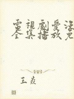 电视剧爱没有错全集播放免费