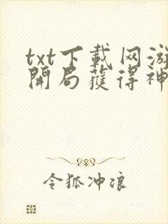 txt下载网游开局获得神级天赋