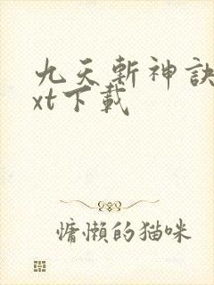 九天斩神诀 txt下载