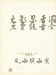 火影忍者国语版免费观看全集