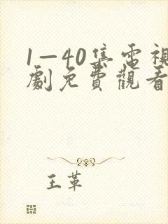 1—40集电视剧免费观看在线播放