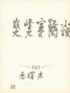 巅峰官路小说全文免费阅读无弹窗