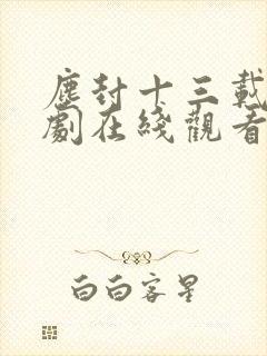 尘封十三载电视剧在线观看免费高清