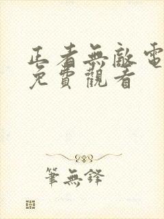 正者无敌电视剧免费观看