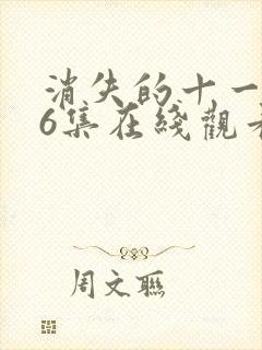 消失的十一层36集在线观看封面