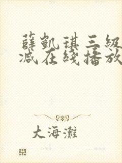 薛凯琪三级无删减在线播放