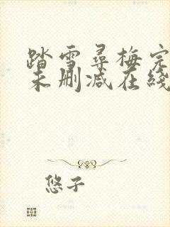 踏雪寻梅完整版未删减在线免费观看