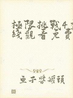 极限挑战4季在线观看免费版封面