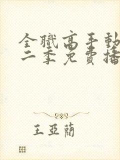 全职高手动漫第二季免费播放