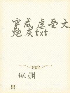 穿成虐受文里的炮灰txt