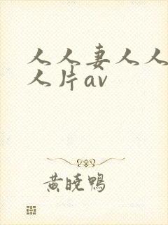 人人妻人人妻人人片av