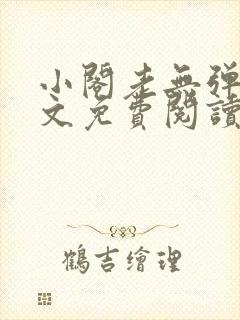 小阁老无弹窗全文免费阅读笔趣阁