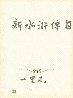 新水浒传目录