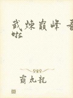 武炼巅峰 看书啦