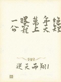 一眼万年绝美老公宠上天短剧男主