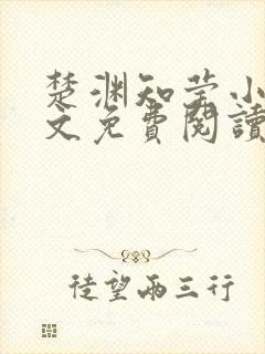 楚渊知莹小说全文免费阅读