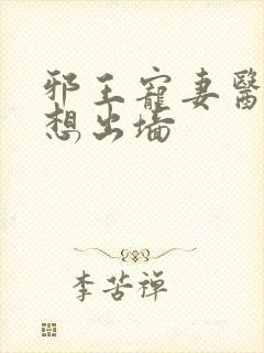 邪王宠妻医妃休想出墙