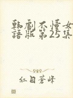 韩剧不懂女人国语版第25集